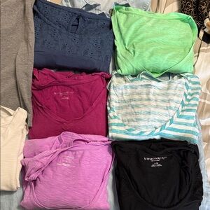 Bundle of maternity T-shirts